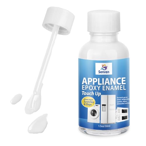 SENVEN 1.5 Fl Oz Gloss White Appliance Touch Up Paint Enamel Scratch Repair Pen
