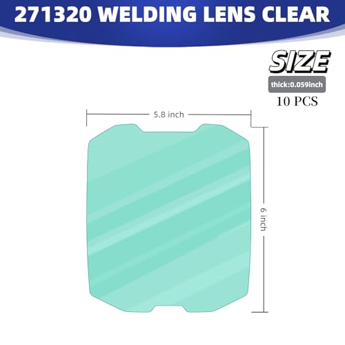 271320 clear cover lenses for welding helmet Premium Welding Helmet Lens Protector, Clear Front Cover Lens for Digital Infinity Series Welding Helmet 10pcs