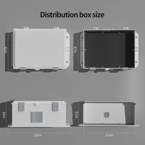 Namunanee 13x9.2x5.6 Inch Outdoor Electrical Junction Box Waterproof ABS Enclosure