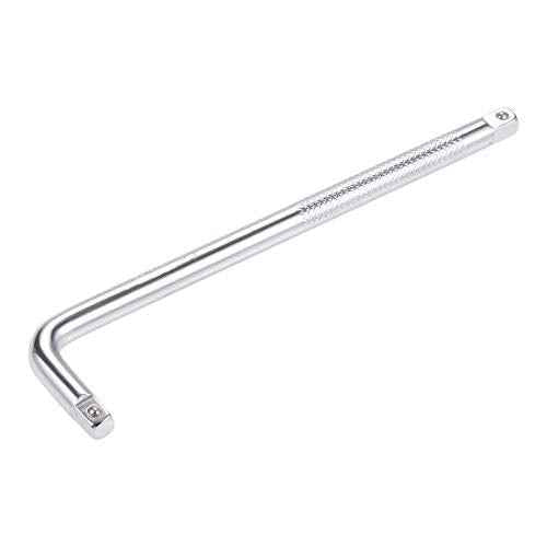 uxcell 1/4" Drive Socket Breaker L Shape Extension Bar Wrench, CR-V