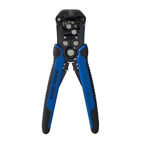 Klein Tools 80013 Wire Stripper / Ratcheting Crimper, Electrical Crimping Tool Kit with Automatic Wire Stripper and Ratcheting Insulated Terminal Crimper, 2-Piece