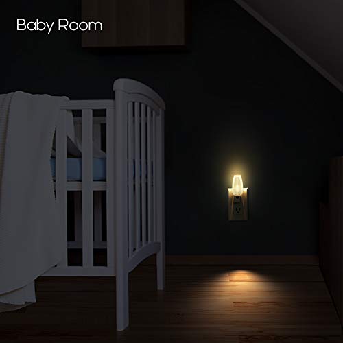 Emotionlite 4 Pack Plug-in Night Lights with Dusk to Dawn Sensor, Warm White