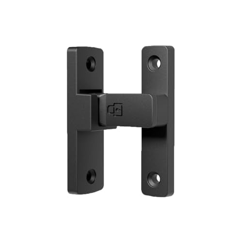ETEKJOY Heavy-Duty Black Flip Latch Lock 90-Degree Door Lock for Gate, Barn, Garage, Fence