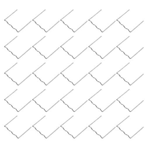 Wakauto 500pcs Hot Staple Repair Machine Plastic Welding Hot Stapler Car Auto Bumper Repair Pre Cut for All Cars Flat Angle 0.8mm