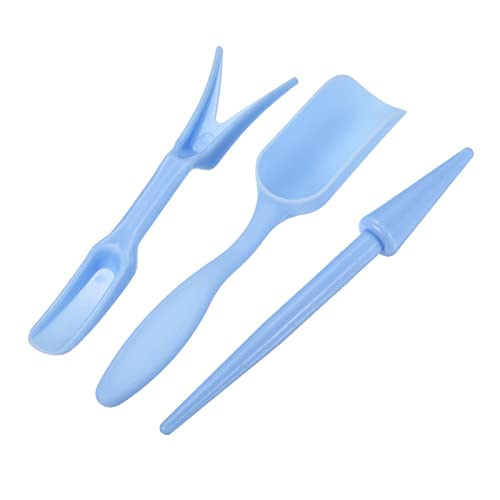 MECCANIXITY Garden Shovel Hand Tools Transplanting Succulent Cultivation Digging Scoops Kits, Blue