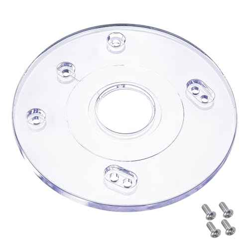 PR110 Palm Router Subbase, Router Base Plate with Screws for BOSCH RA Threaded Templet Guides, Router Guard Base Plate for Bosch GKF125CE, PR001, PR101, PR10E, PR20EVS, RA1051