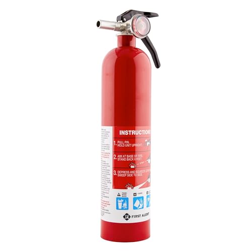 First Alert 1-A:10-B:C Home Fire Extinguisher Pack - UL Rated, Refillable