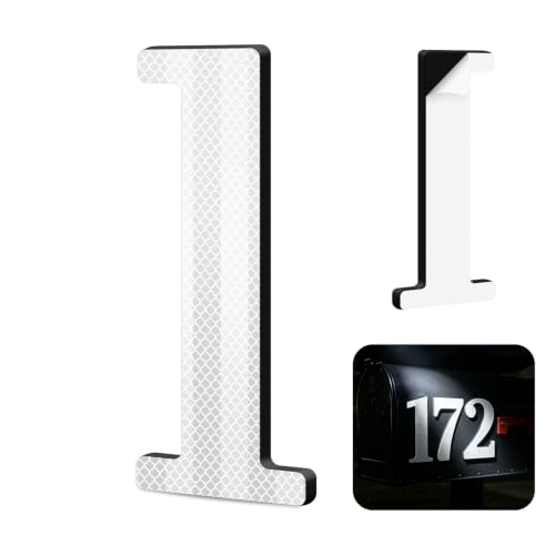 4 Inch Reflective House & Mailbox Numbers Self-Adhesive Color-1