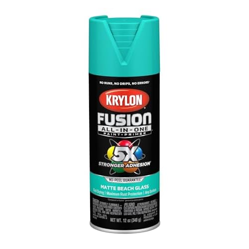 Krylon K02911007 Fusion All-In-One, Matte, Beach Glass, 12 oz.