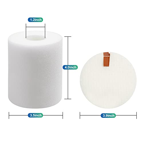 NV500 Foam & Felt Filter Replacement For Shark Rotator Pro Lift-Away NV500 NV501 NV502 NV505 NV552 Vacuums, Compared to Part # XFF500, Shark Vacuum Filter Replacement (2 Pack)