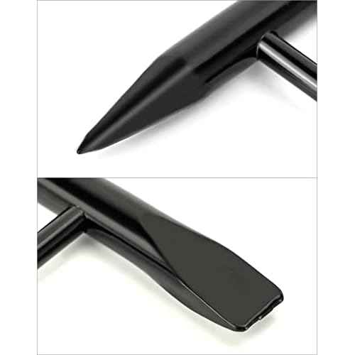 QWORK Welding Chipping Hammer, 2 Packs 10.5" Two-head Hammer with Coil Spring Handle Welding Cleansing and Crushed Ice