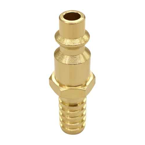 Joywayus 2PCS 3/8" Barb x 1/4" Coupling Industrial Air Hose Quick Connect Air Plug Fittings