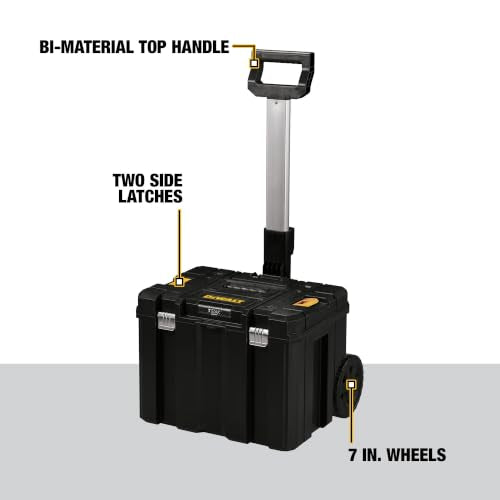 DEWALT Large Rolling Tool Box with Wheels and Telescopic Handle