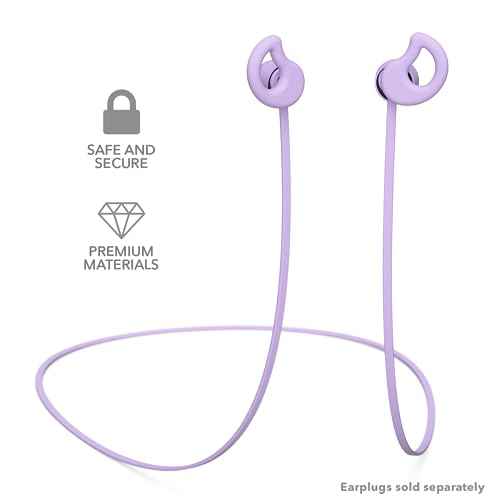 CURVD Earplug Lanyard, Soft Durable Flexible Premium Silicone Cord | Works with Most Earplugs w/Removable Tips Compatible with CURVD Everyday, Loop Quiet/Engage/Experience, Vibes and More - 26 Inches