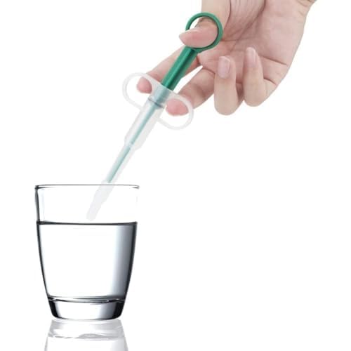 Green Pill Guns for Dog and Cat, Pet Piller Guns Pill Shooters Cat Tablet Soft Tip Syringes,Cat Pill Shooter, Medical Calipers Pet Medicals Feeding Dispenser Tool,Feeding and Watering Supplies