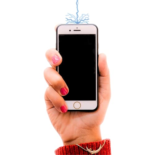 TRAMERICAA Pulse Shot 3-in-1 Phone Taser: 1.6 microCoulomb Stun Gun, 120 dB Panic Alarm, and Strobing Flashlight - Ultimate Self Defense Tool