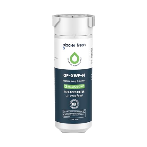 Glacier Fresh XWFE Refrigerator Water Filter Pack of 1 - Compatible with GE