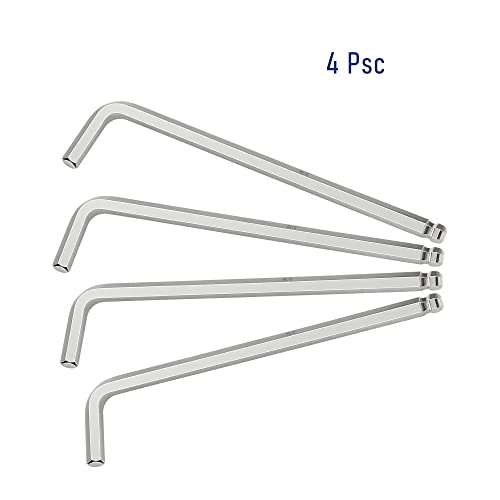 4 PCS 3/16" Ball End Hex Key Allen Wrench, SAE Internal Hexagonal, Wrench L Shaped Long Arm Repairing Tool, CR-V