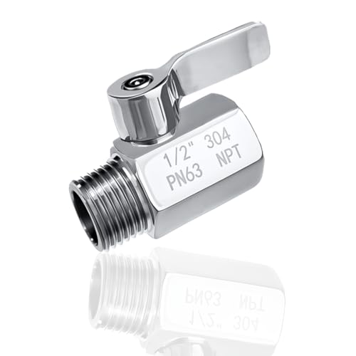 JUNHOME 1/2” Stainless Steel Shower Water Flow Control Valve - Leakproof, Durable