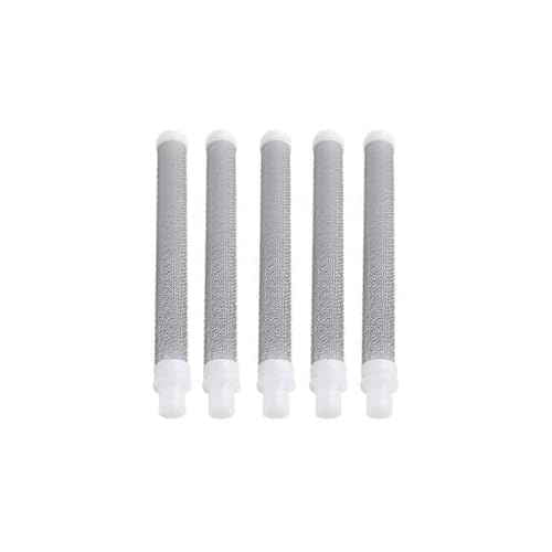 5 Pack Airless Spray Gun Filter 60 Mesh Replacement High Pressure Spraying Accessories Push on Type