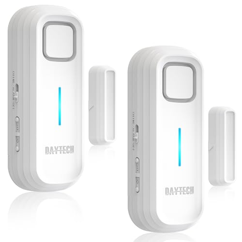 Daytech Freezer Door Alarm 1-4 Min Delay, White 2-Pack