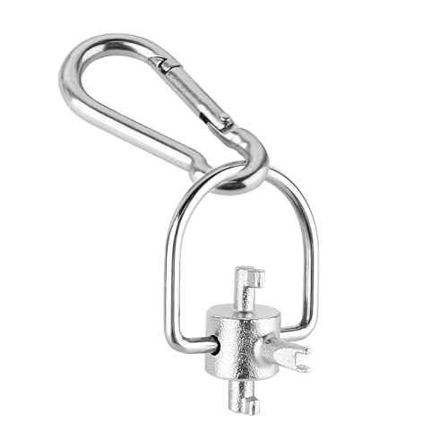 Hvac Locking Cap Key for Refrigerant, 3-in-1 Multi Hvac Key Tool for Hvac 410A & R22 Installation and Removal, Hvac Key Tool Universal Locking Cap Key for Refrigerant