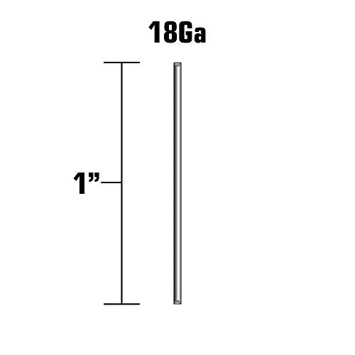 Metabo HPT Brad Nails 1-Inch x 18 Gauge Smooth Electro Galvanized - 1,000 Count - Model 24102THPT