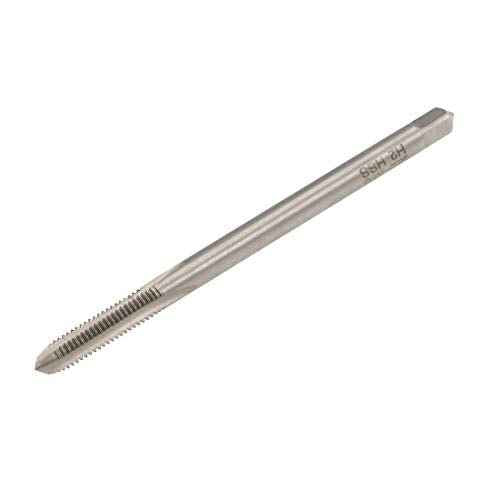 uxcell Metric Thread Tap M6 x 1 H2 100mm Extra Long Straight Flute Screw Thread Milling Machine Taps Threading Tapping Repair Tool
