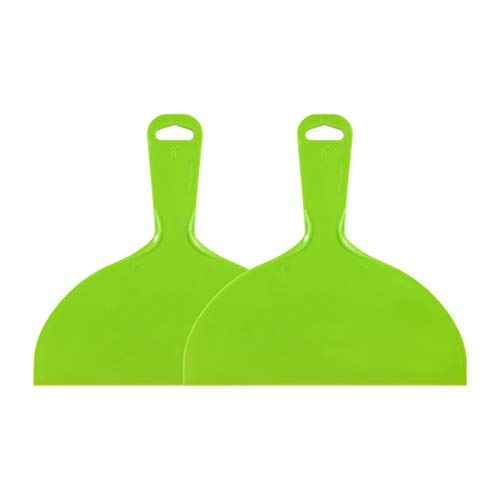 uxcell Putty Scraper 8" Plastic Flexible Putty Knives Disposable Spreader for Taping Drywall Wall Painting Green 2pcs