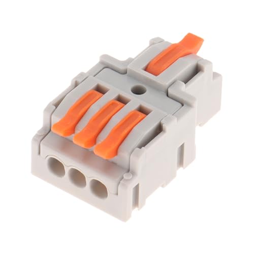 DIANN 10pcs 1 in 3 Out Lever Wire Connectors - Quick Electrical Splices 28-12 AWG