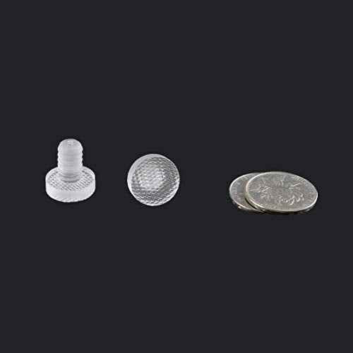 uxcell 32pcs 8.5mm Clear Soft Stem Bumpers Glide, Patio Outdoor Furniture Glass Table Desk Top Anti-Collision Embedded