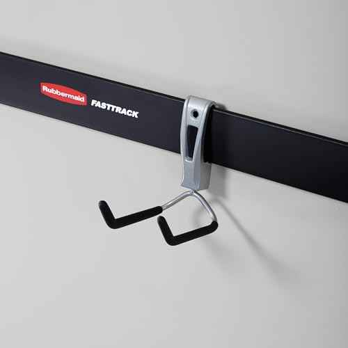 Rubbermaid 1784456 Wall Mounted Rope, Hose Garage Storage Utility Hook (2 Pack)