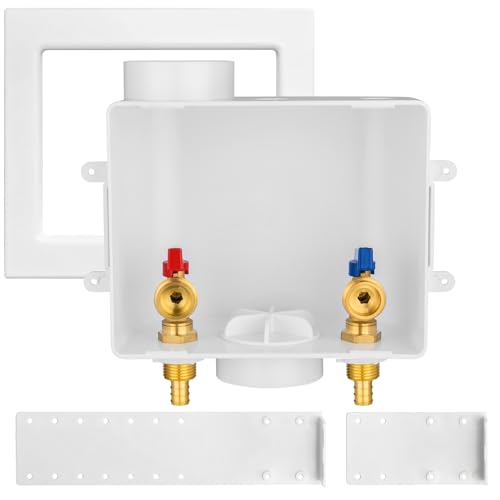 Washing Machine Outlet Box 1/2 in PEX Inlet x 3/4 in MHT Outlet – WM048-1, HeSun