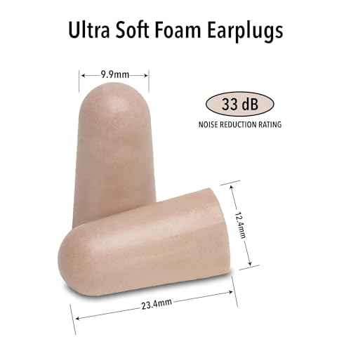 Mack's Ultra Soft Foam Earplugs, 10 Pair - 33dB Highest NRR, Comfortable Ear Plugs for Sleeping, Snoring, Work, Travel and Loud Events