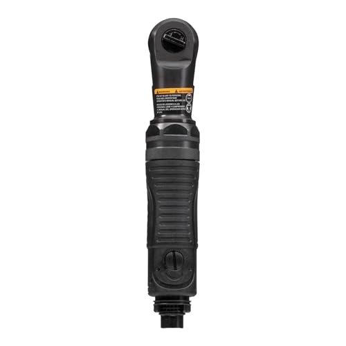 EMAX 3/8 Inch Drive Air Impact Ratchet - Pneumatic Mechanic Tool, 200 RPM, 60 ft-lb Torque