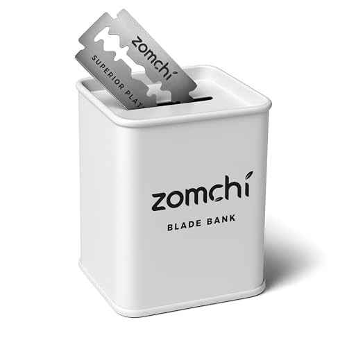 ZOMCHI Razor Blade Bank for Safety Razor Blade Storage, White