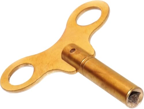 TAURISH Brass Clock Winding Key No. 7-4mm I.D. - Replacement Winder Tool