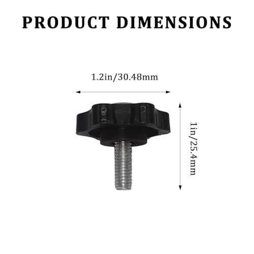 Blackstone Griddle Replacement Screws & Knobs Set | M6 x 16mm Thumbscrews for 17"-36" Griddle Stands