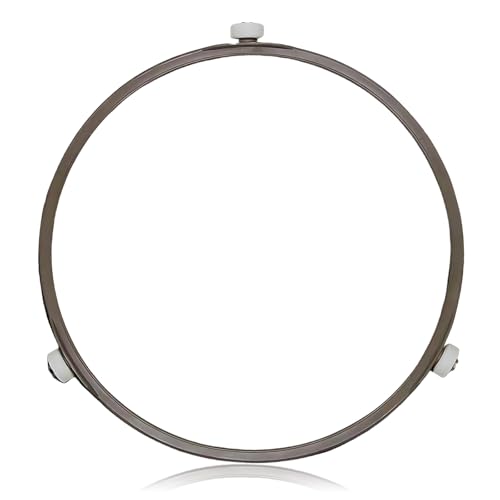 Smrtcol 7-Inch Microwave Turntable Ring Replacement with 3 Smooth Rollers - Universal Fit
