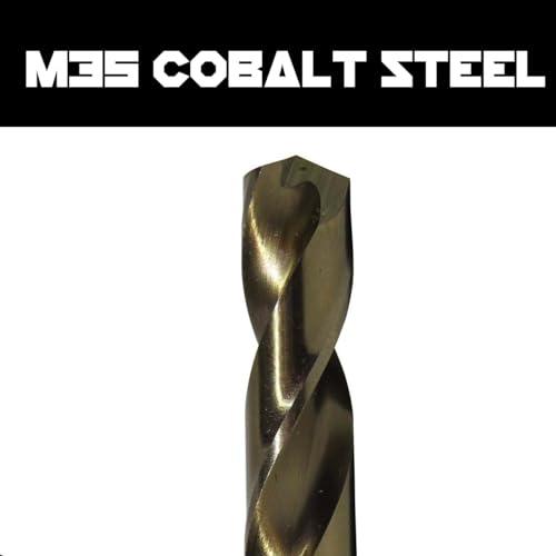 1/16 Inch x 6 Inch Aircraft Drill Bit (Professional Grade 6 Pack) Extra Long Black Oxide Cobalt Extension Bit - Perfect for Drilling into Sheet Metal, Stainless, Aluminum, Wood, & Copper