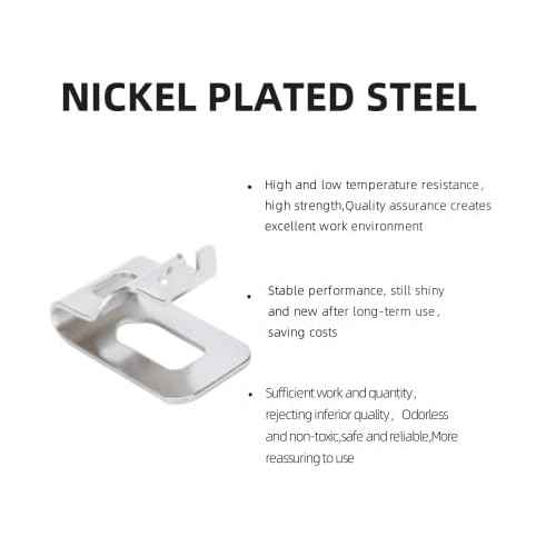 6-Pack Stainless Steel Belt Clips for Dewalt 20V Power Tools (N268241, N086039) - Compatible with Models DCD980, DCD985, DCD980L2, DCD985L2 - Includes Screws & Drill Bit Hooks£¬dewalt belt clip