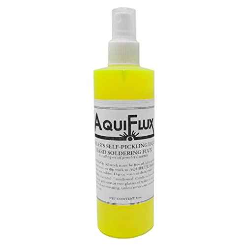Rosenthal Collection ? Aquiflux Silver Flux for Soldering Jewelry ? Low-Residue, Liquid Handy Flux for Clean Gold & Silver Joints (8 oz.)
