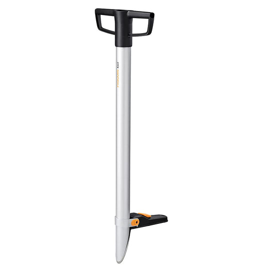 Fiskars Xact Standing Bulb Planter, 41.3 Inch, Silver