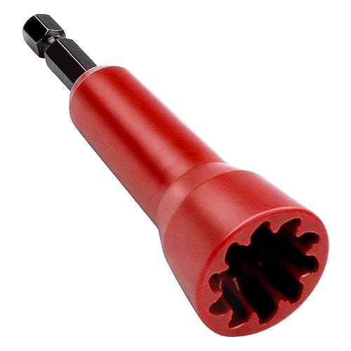Wire Twisting Spinner,Spin-Twist Wire Connector Socket,Wire twist tool with 1/4" Chuck(Red)