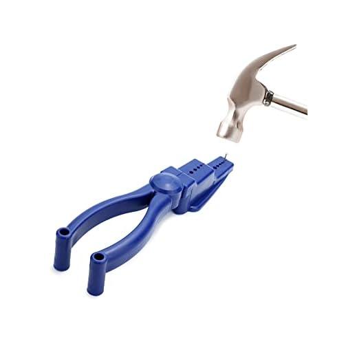 QWORK Plastic Secure Nail Tamper Finger Joint Pliers, 3 Packs Safety Nails Anti-smashing finger Joint Pliers for Safer Hammering of Nails