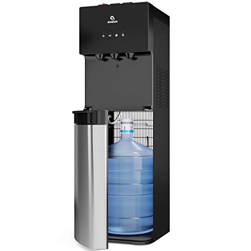 Avalon Bottom Loading Water Cooler Dispenser - 3 Temp Settings, Stainless Steel, Nightlight, BioGuard