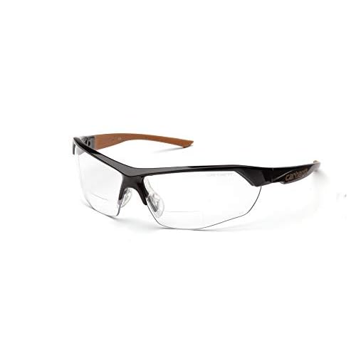 Carhartt-CHB1110DT Braswell Anti-Fog Safety Glasses Eye Protection, Black Frame, Clear Lens