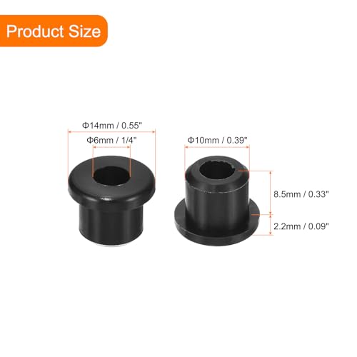 uxcell 16Pcs Rubber Grommets 3/8"(10mm) Drill Hole, 1/4"(6mm) ID Hole