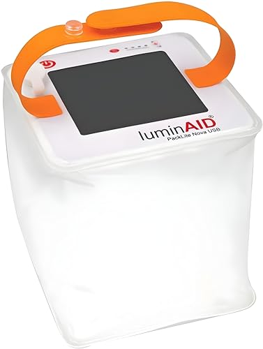 LuminAID Nova Inflatable Solar LED Lantern 75 Lumens for Camping Hiking Travel