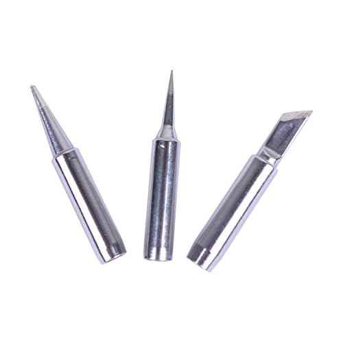 10pcs+Iron casing/lot Solder Iron Tip 900M-T For 936 SAIKE ATTEN AOYUE KADA Soldering Rework Station Iron